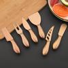 6Pcs/Set Matte Silver Mini Knife Fork Chisel For Butter Cheese Slicer Cutter Stainless Steel Cutlery Tool Kitchen Gadget