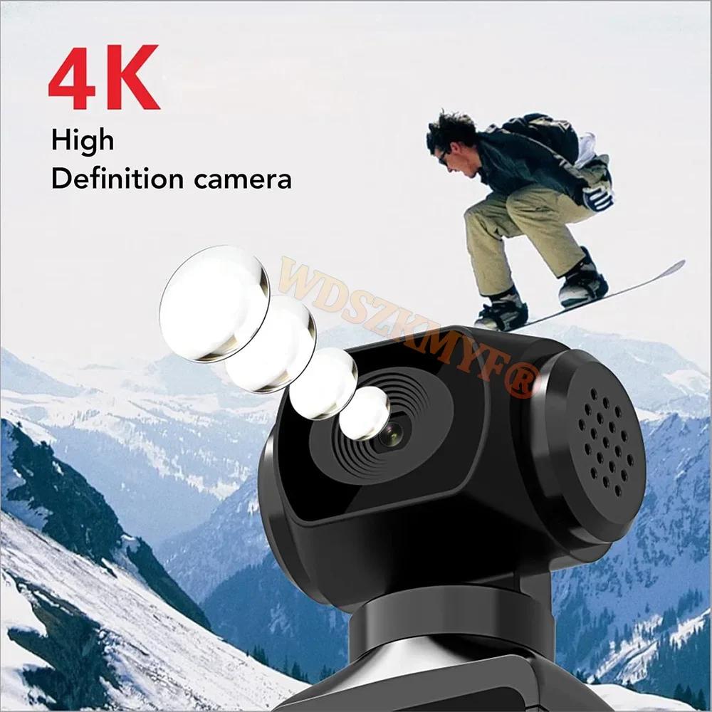 4K WiFi Full HD 1080P Camera 270 Rotatable Mini Camcorders Outdoor Sports DV With Waterproof Case Video Recorder Camcorder Cam