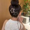 4Pcs Diamond Star Hair Clip With Shiny Rhinestone Bb Clip Design Multiple Colors For Daily Wear And Parties Hair Accessory