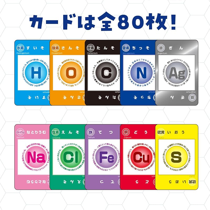 Artec Atomic Model Card Game - Educational Toy for Science, Chemistry, Elements, Memorization - Elementary and Junior High School Students - 94695