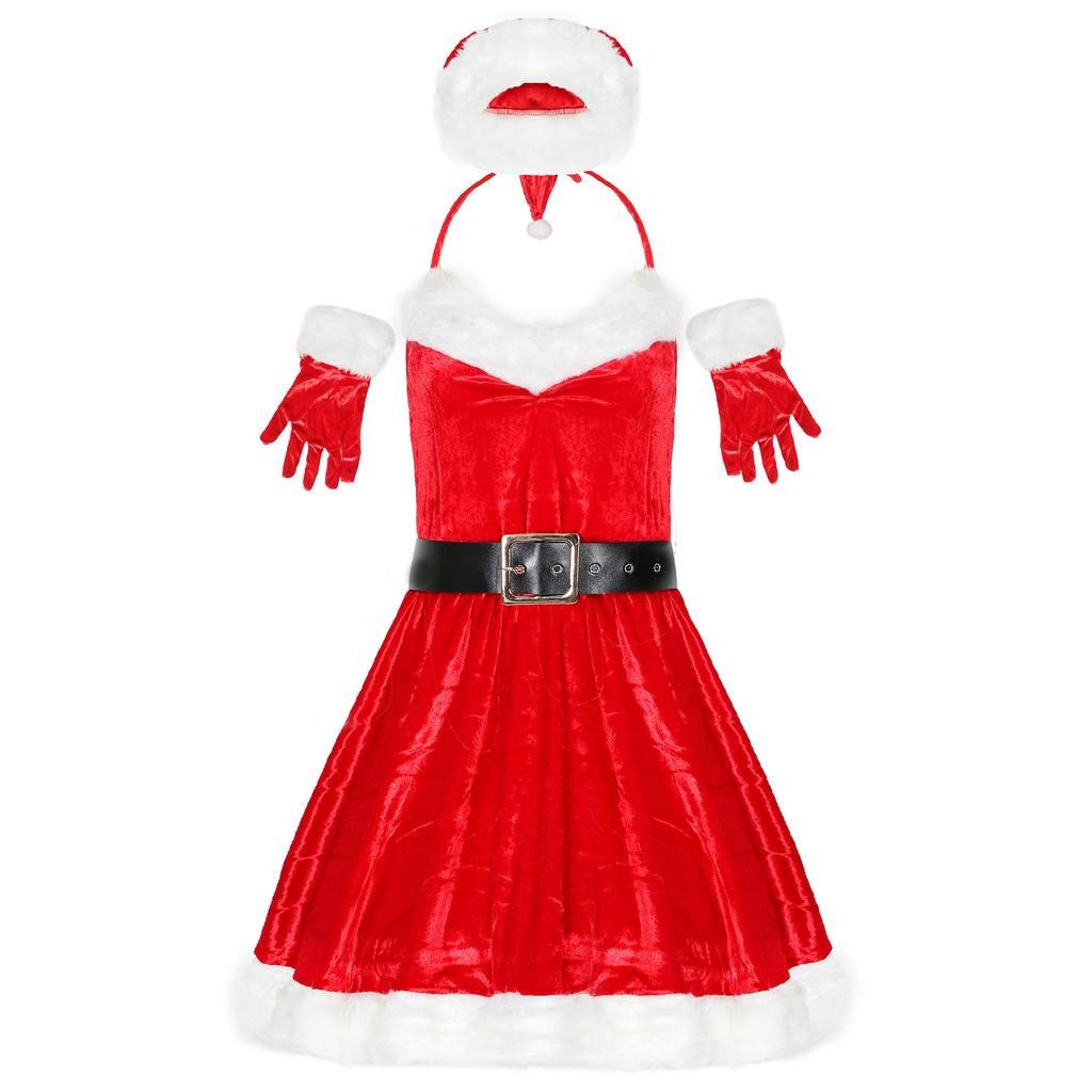 Christmas costumes, stage performance Christmas costumes, annual meeting ladies holiday theme party Christmas costumes