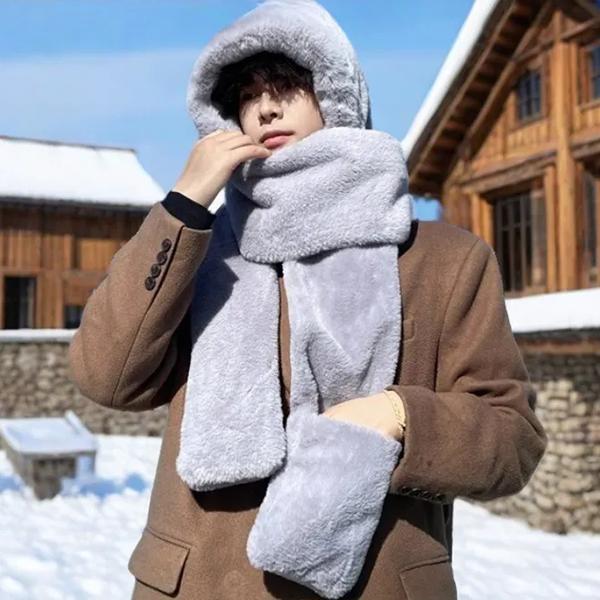 WTEMPO Gloves Scarves Hats Ear Protection Autumn Winter Outdoor Couple Windproof Cold-proof Warm Plush Hats Cycling Skiing Faux Fur Hats