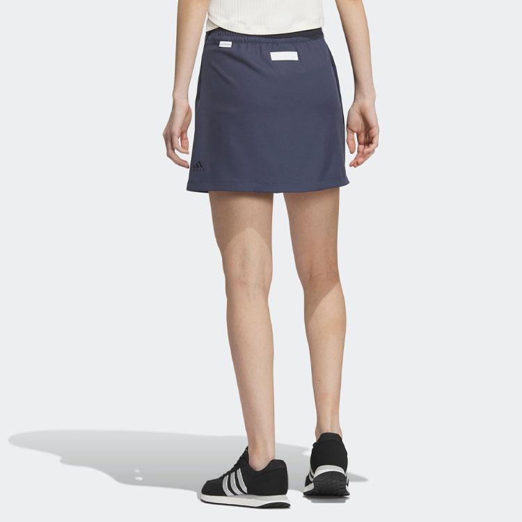 Adidas Verbiage Print Tie-Waist Pleated Skort Women Bottoms Lawn-Green IP3946