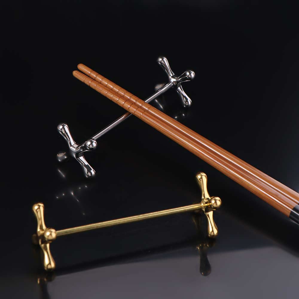 Halter für Löffel im japanischen Stil Edelstahl Gabelständer Haushalt Essstäbchenkissen Esstisch