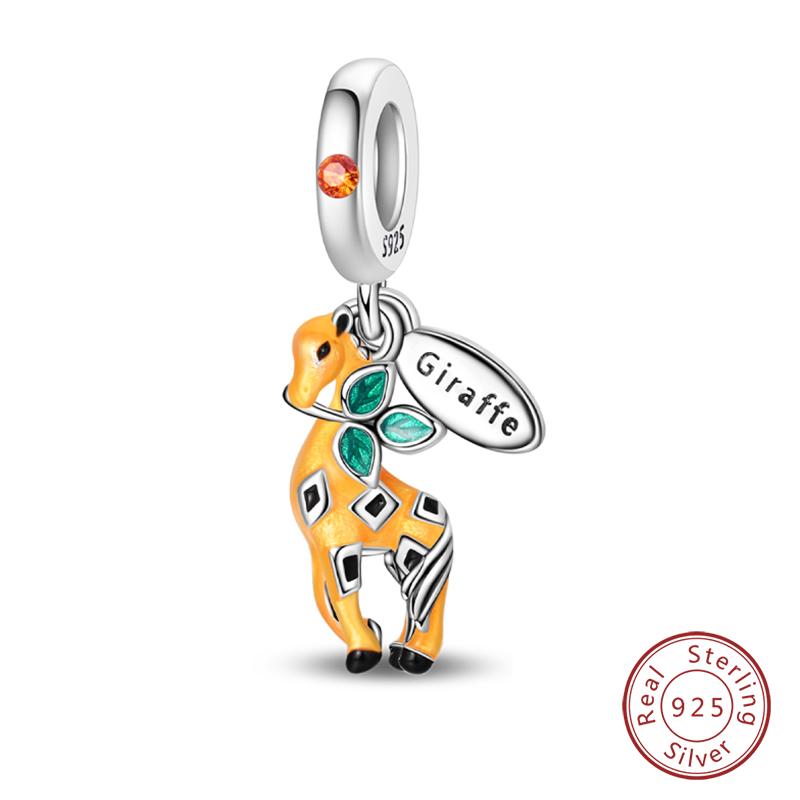 New Copper Fashion Chameleon Blue Whale Guardian Wing Drunk Angel Charms Beads Fit Diy Bracelets Original Jewelry