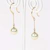Pearl Earrings Cheerful Earrings K18 Pearl Earrings Women's [Gift Wrapped]