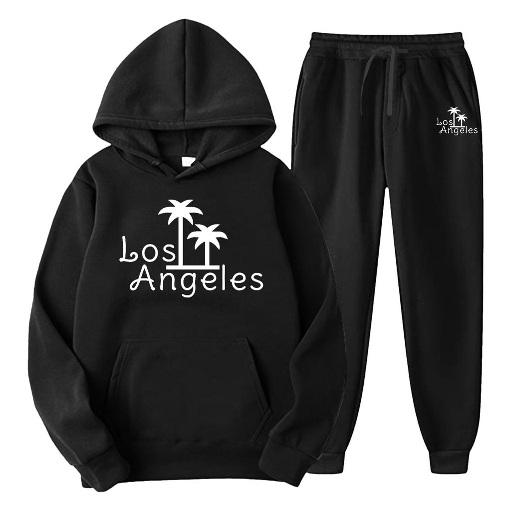 New cross-border foreign trade pullover men's and women's same sports sweater set fashion sweater sweatpants fleece hoodie set