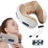 Portable U-Shape Neck Pillow Massage Machine Vibrater Shoulder Neck Muscle Relax Electric Massager Instrument USB Charging
