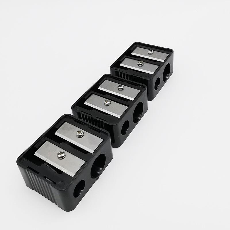 Dual Slot Eyebrow Pencil Sharpener Portable Manual Makeup Tool Grooming Trimmer Precise Shaping