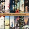 12 Sheets Retro Fantasy Illustration Journal Collage Paper for DIY