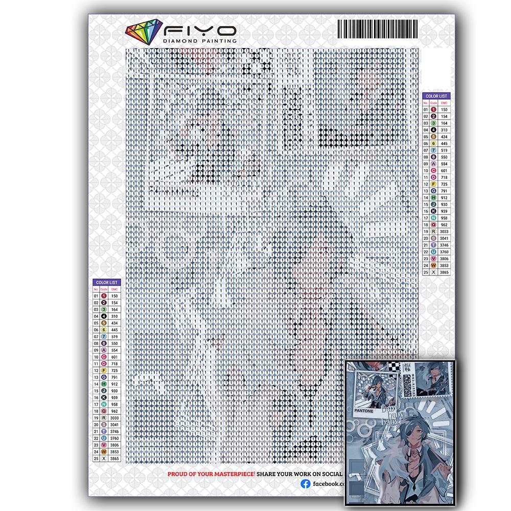 5D DIY Genshin Game Character Cross Stitch Rhinestones Diamond Drawing Embroidery Mosaic Home Decor