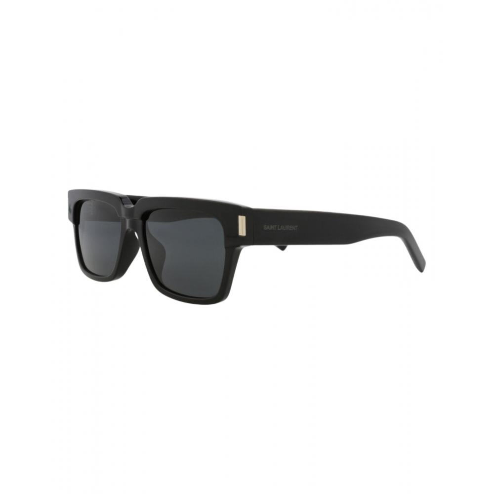 Saint Laurent Square Frame Recycled Acetate Sunglasses Grey
