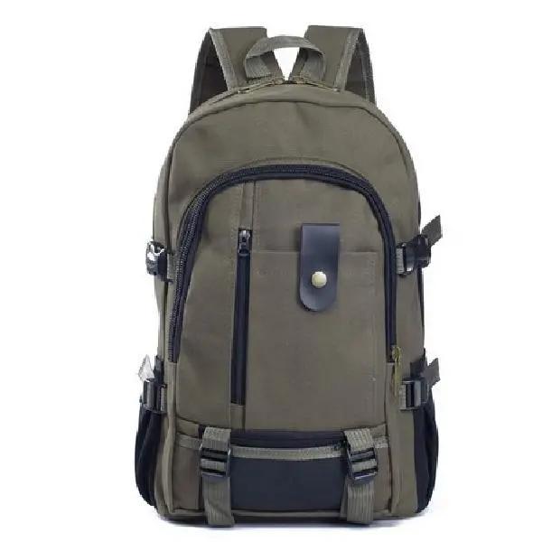 Large Capacity Backpack Mountaineering Bag Backpack for Men Canvas Large Capacity High School Backpacks Outdoor Travel Camping Bag Computer Bag