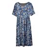 Women's Loose Floral Summer Dress for Middle-Aged Mothers