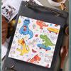 20Pcs 33x33cm Cartoon Music Dinosaur Printed Birthday Decoration Tissue Napkin Paper Kids Shower Party Supplies