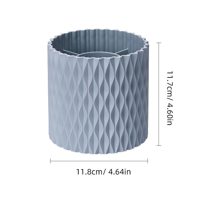 360°Rotating Pen Holder Large Capacity Pencil Storage Box Desktop Makeup Brush Bucket Organizer School Office Stationery