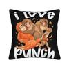 Adorable Cute Baby Monkey Punch Pillow Cover  Vintage Pillow Case For Sofa Car Home Decor Graphic Pillowcases Gift Idea