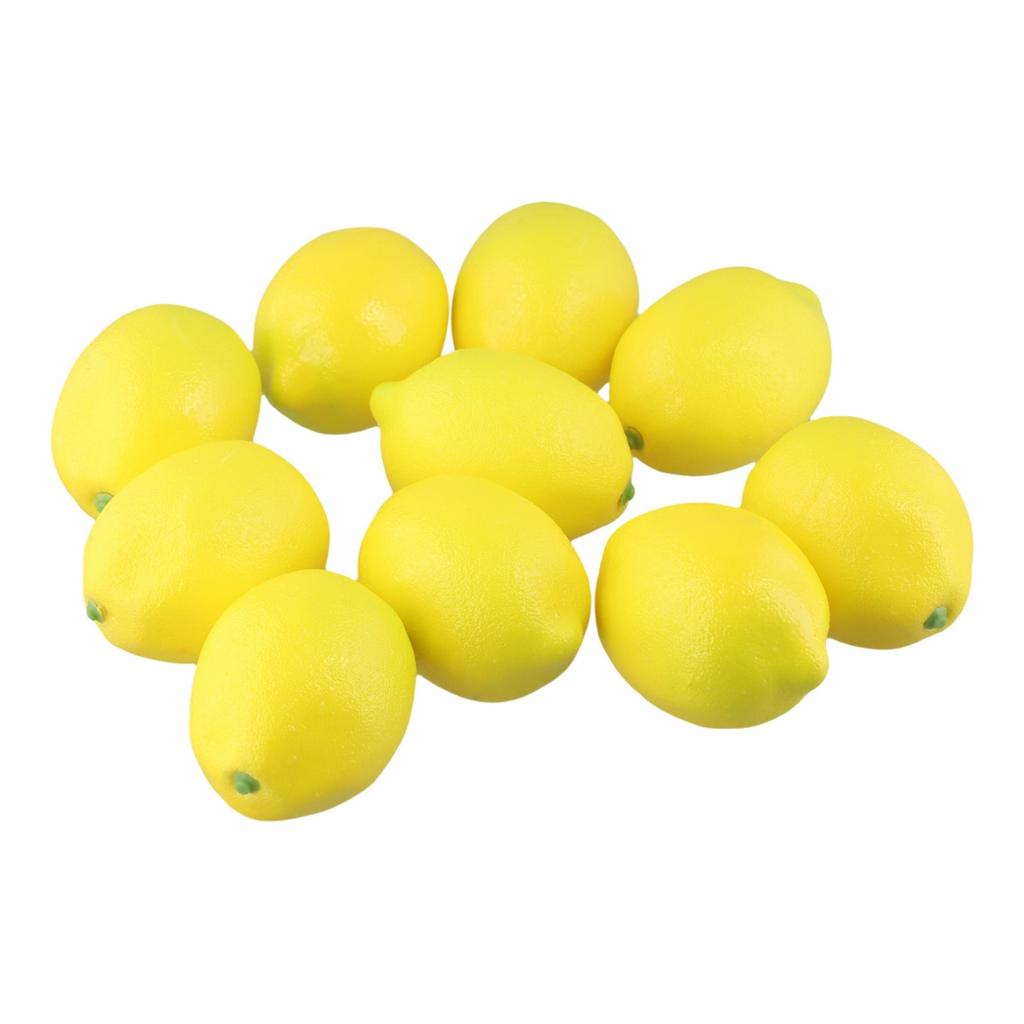 Artificial Lemon Decor Fake Lemon Props Foam Fruit Model