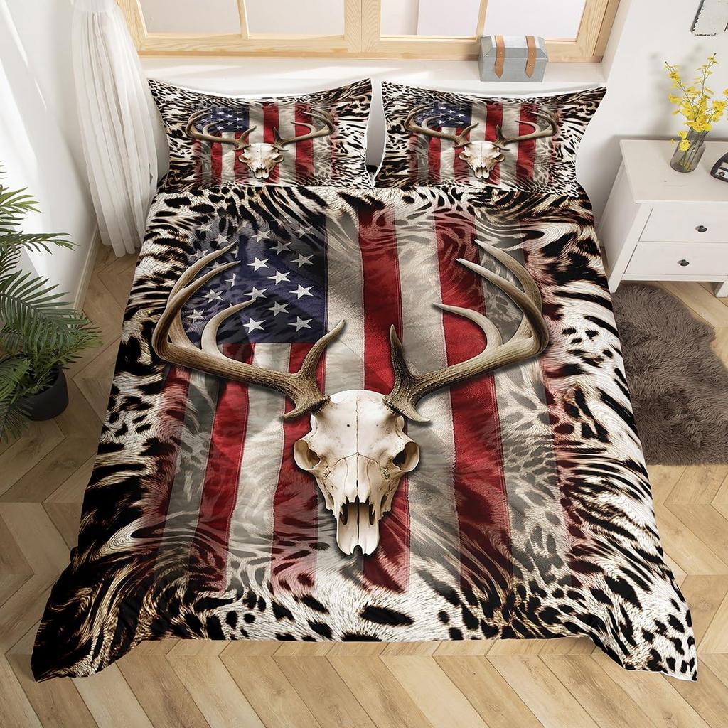 Erosebridal Ice Hockey Bedding Set Twin Hockey Player Duvet Cover for Kids Boys Girls Teens Juvenile Sports Game Comforter Cover Set Soft Mi