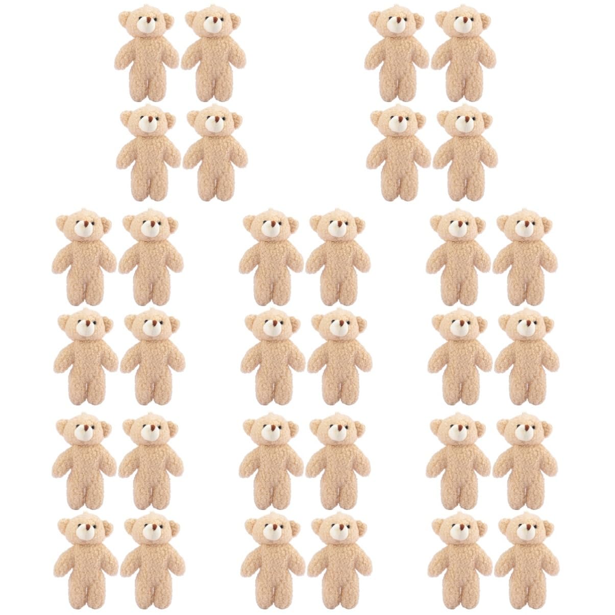 

EXCEART 32 Pieces Bear Pendants, Plush Animal Toys, Puppy Toys, Stuffed Animals for Kids and Girls, Keychain Charms, Mini Plush Toys