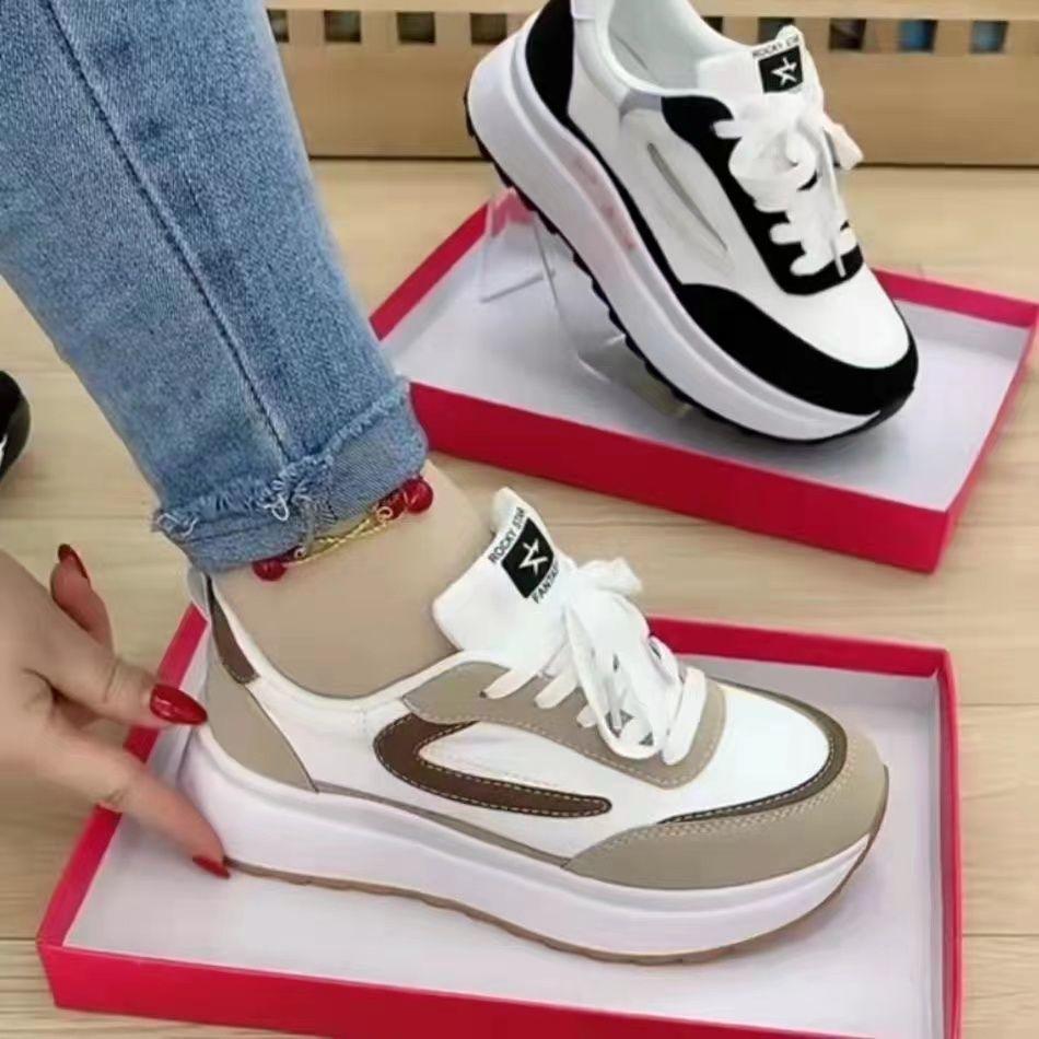Dad Shoes New Spring and Autumn Student Sports and Leisure Thick-soled Height-increasing Running Shoes