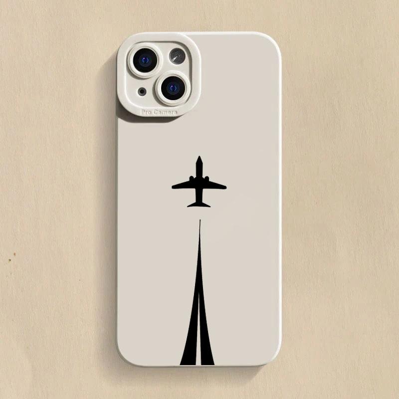 Simple Flying Aircraft Phone Case For Samsung Galaxy S26 S25 S24 S23 S22 S21 Ultra Plus FE A06 A26 A32 A33 A56 A34 Soft Cover