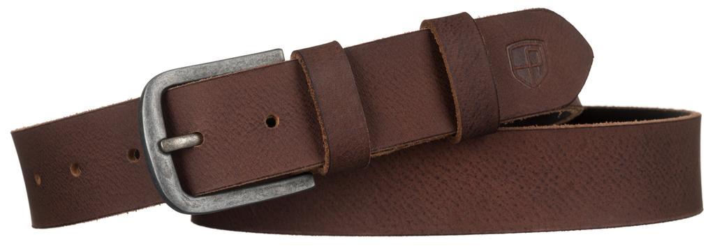 Wide Leather Belt PTN PS-04-90-3491 D.Brown