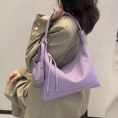 Genuine Leather Single-shoulder Crossbody Bag Crescent-shaped Dumpling Bag Hand-held Underarm Bag