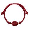 2025 Dragon Year Cinnabar Zodiac Guardian Hand-Woven Red Rope Bracelet for All Genders and Children