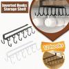 Metal Double Row Cup Hook Rack - Easy To Install, No Drilling Required, Space Saving Wall Mount For Kitchen And Home Organizatio