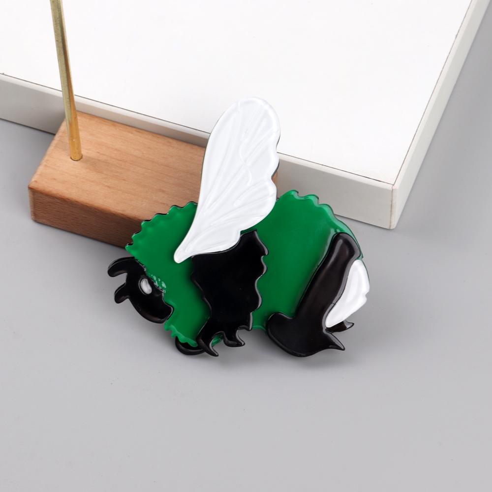 Hot Hornet Pattern Acrylic Brooches Animal Wasp Colorful Resin Brooches Pins for Women Girl Handmade Clothing Accessories