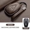 Leather Car Key Case Cover Holder Keychain Shell for Changan CS35 Plus CS55 Plus CS75 Plus Eado UNI T UNI K Oushang X5 X7 EV