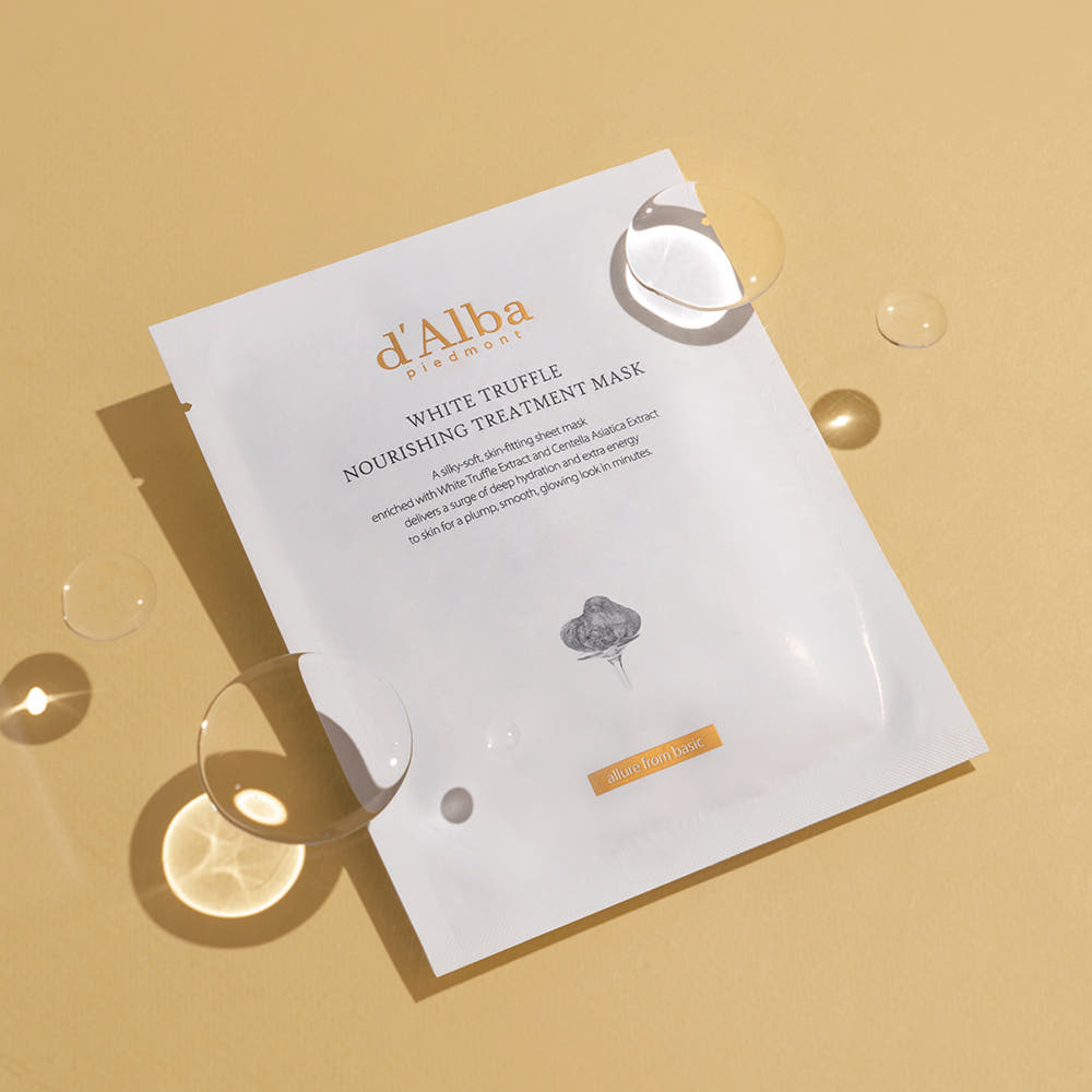 d'Alba Vegan Nourishing Sheet Mask Set 4 Boxes (20 Sheets) Deep Hydration & Skin Nutrition Care