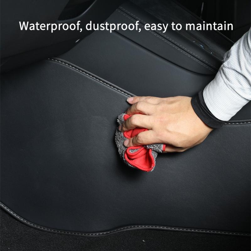 Leather Side Defense Anti-kick Pads For Tesla Model 3 Highland Central Control Anti-dirty Protective Foot Pad Car Accessories