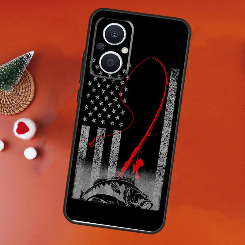 Bass Fishing Case For OPPO Find X9 X8 X5 X6 Pro OPPO Reno 14 12 10 13 Pro 14F 13F 12F 11F 7 8 Lite Cover