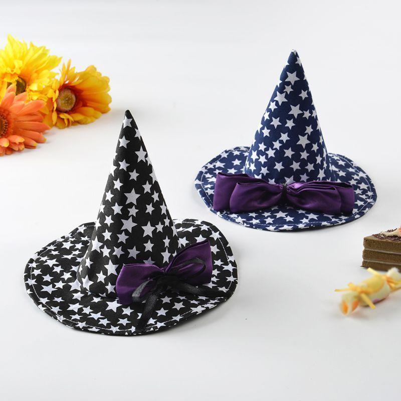 Hat Witch Halloween For Dog Cat Pet Party Fancy Dress Up Accessories Costume