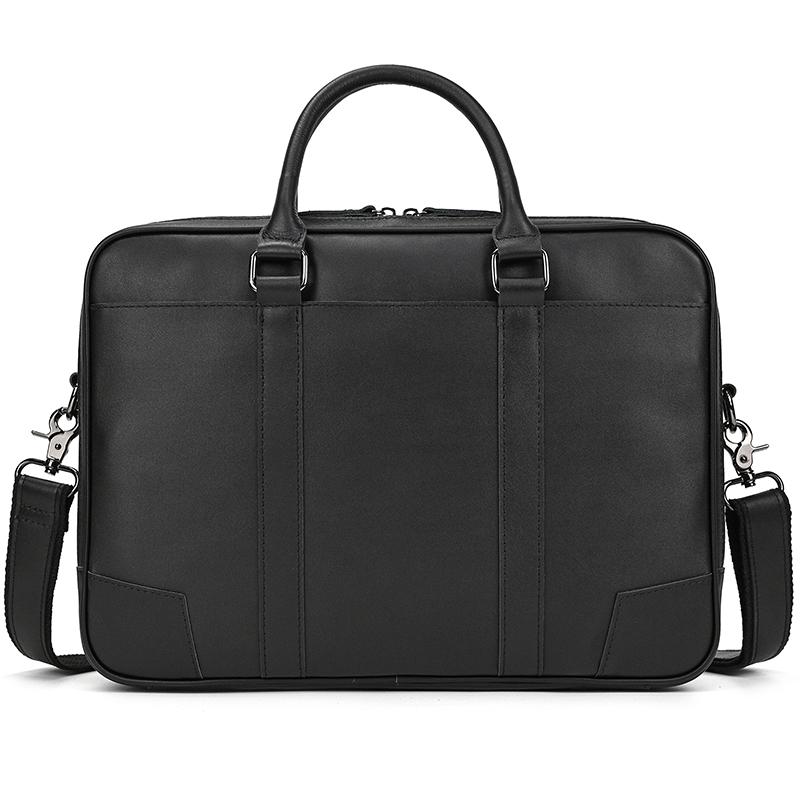 

Men Leather Briefcase Bag 14 Computer Laptop Bags Thick Cow Skin Business Bag Vintage Style Men Male Bag Daily Working Totes