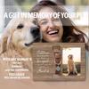 Dog Cat Pet Memorial Picture Frame with Collar Holder, Pet Cat Dog Memorial Loss Gifts for Loss of Dog, When Tomorrow Starts Without Me Picture Photo