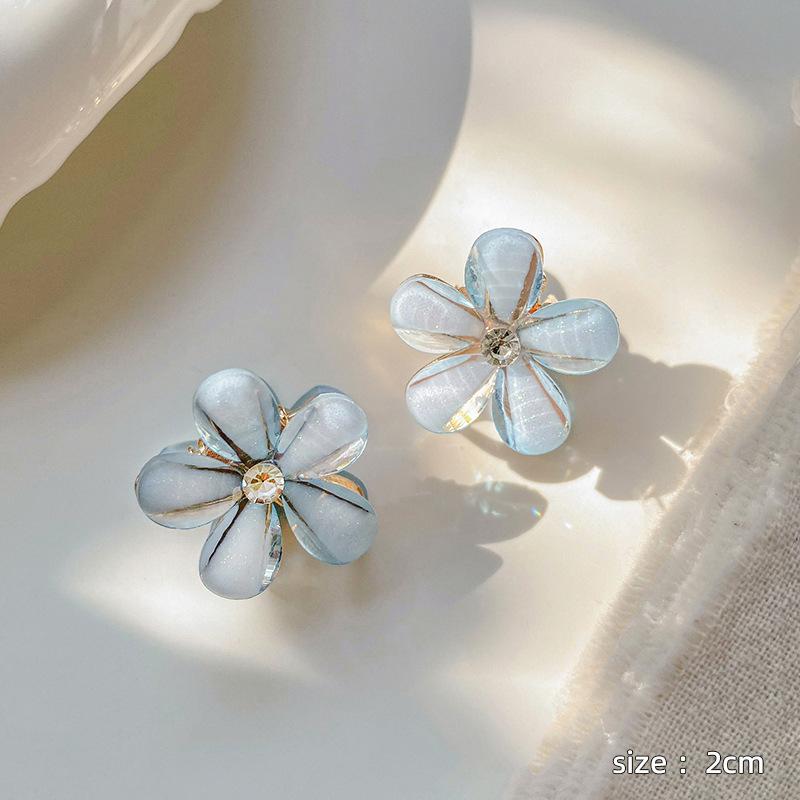 Mini Fiore Estivo Metallico Piccolo Clip a Pinza Nuovo Petalo Fermaglio per Capelli da Donna Clip per Frangia Clip Laterale per Capelli Accessori per Capelli Donna