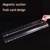 Clear Acrylic Mahjong Rack with Detachable Magnetic Pusher American Mah Jongg Tile Holder Push Ruler Mahjong Accessories