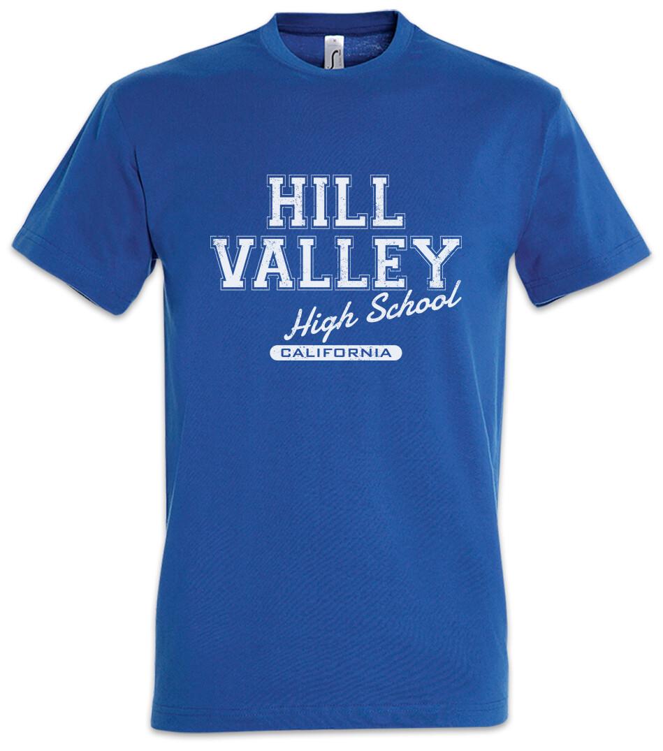 Hill Valley High School II T-Shirt Back to Geek Nerd Marty the McFly Future M