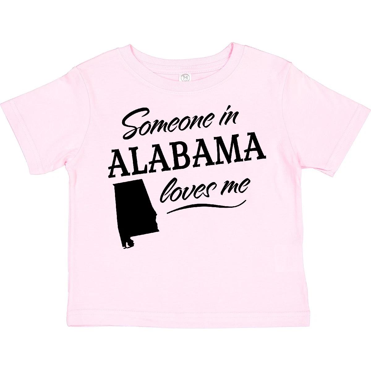 Inktastic Someone In Alabama Loves Me Toddler T-Shirt State Home Family Kids Kid 140