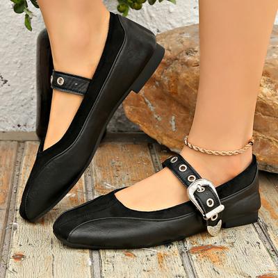 Women Sneakers Autumn Vintage Shallow Mary Jane Shoes for Women Pointed Toe Ballet Loafers Casual Outdoor Flat Sneakers Women