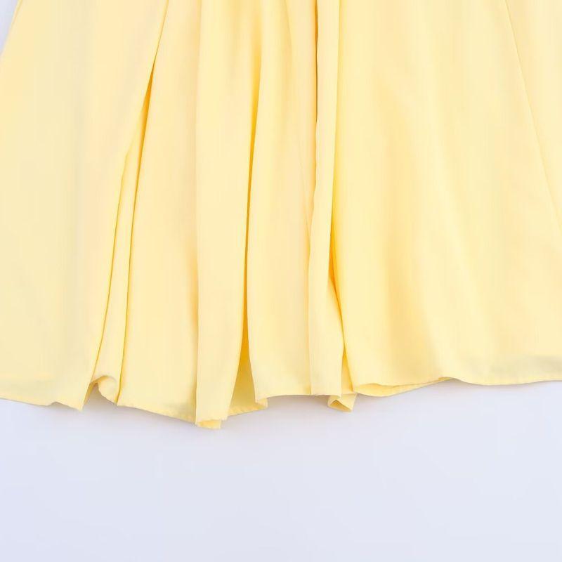 Araltay New Arrival Fashion Style Women's Clothing Fashion All-Match Flip V Neck Short Sleeve A- Line Shirt Trench Coat Long Dress