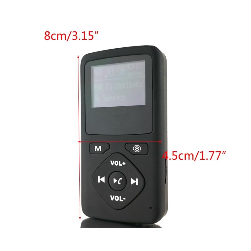 LCD isplay   igital FM Radio Lanyard Portable igital FM Radio -compatible 4.0 Earphone MP3 Radio