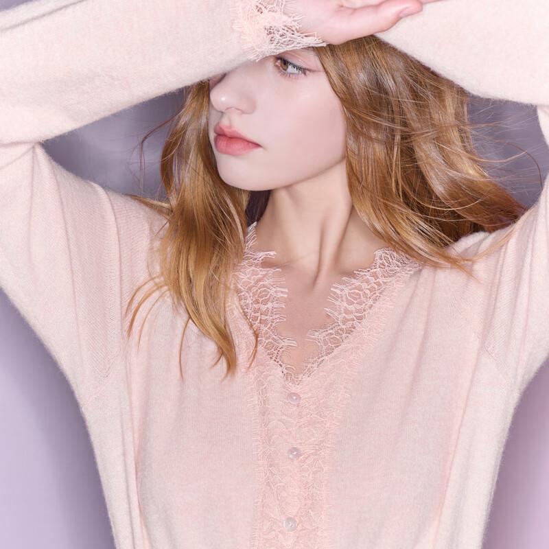 

Женский трикотажный свитер Sancai с V-образным вырезом, облегающего кроя, с длинным рукавом XL