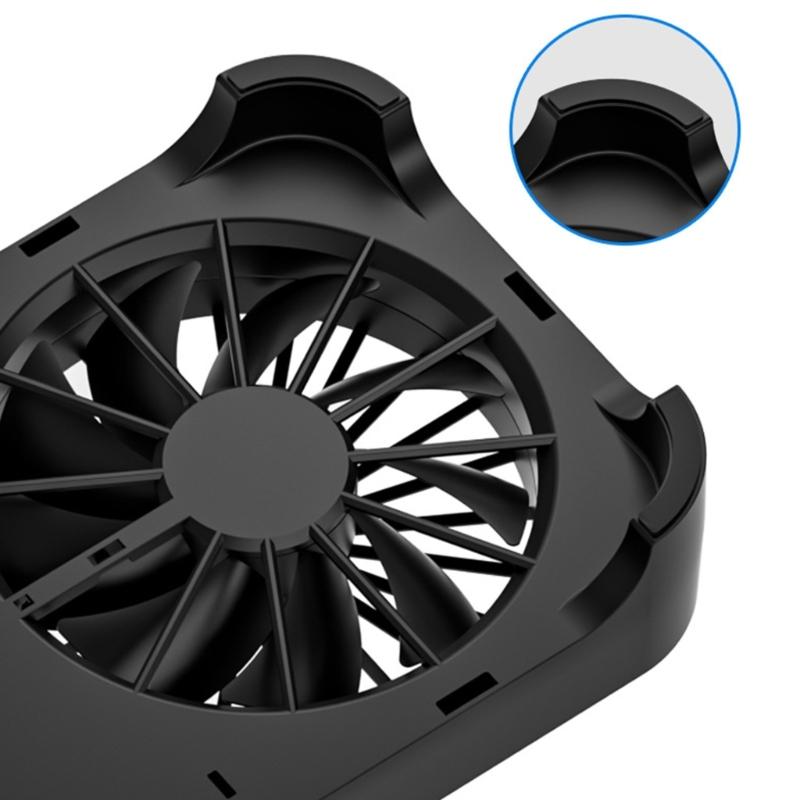 USB Powered Cooling Stand Double Fans Quiet Operation High Airflow Cooling Base for Home and Office