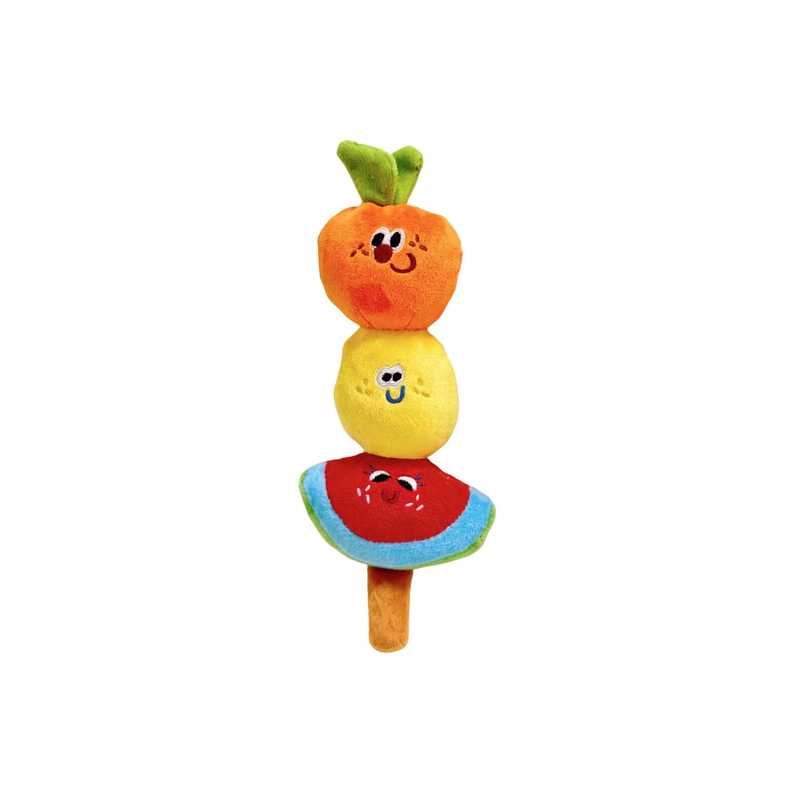 

Plush Dog Toy with Squeaker Sound Funny Fruit Design Soft Pet Chew Toy Durable Interactive Play for Small Medium Large Dogs One Size