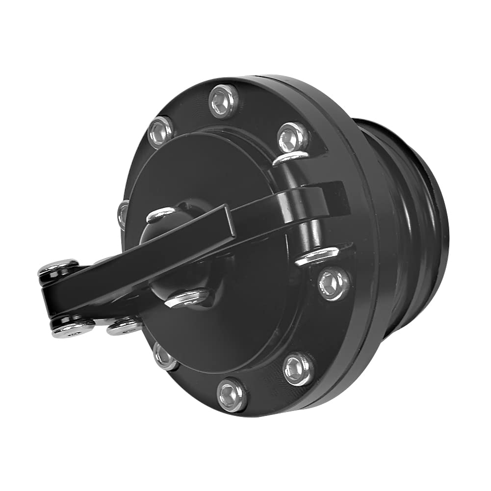 Baohatsu Replacement Aluminum Tank Cap for Harley 97-17 Sportster XL 1200 883 X48 Models Black