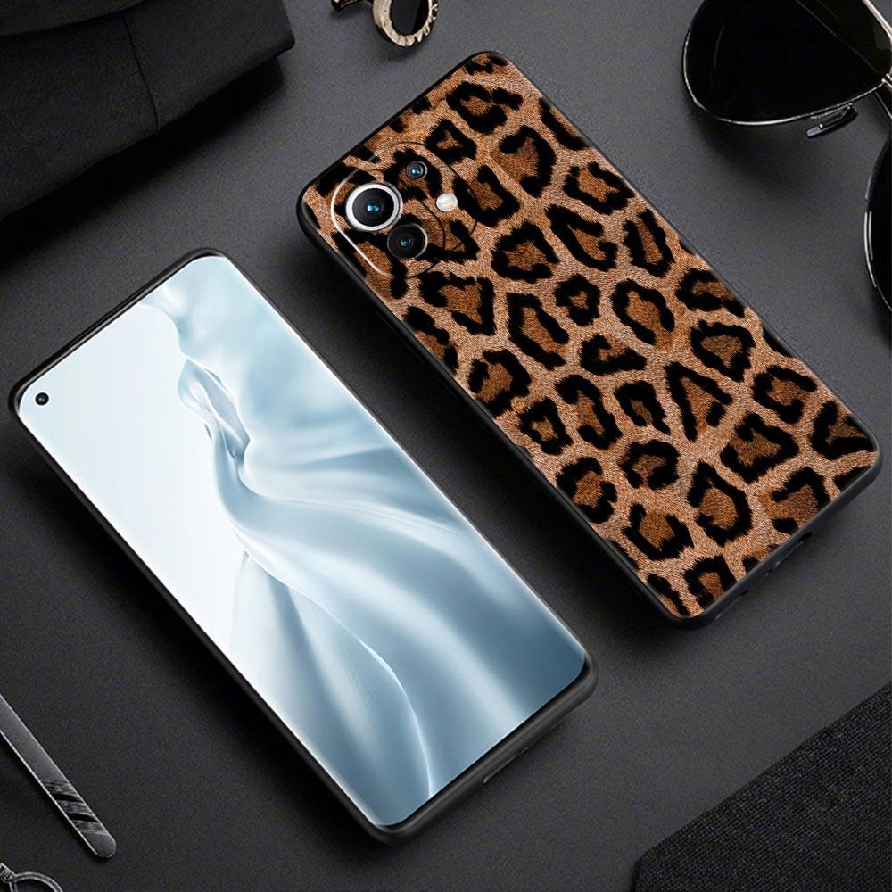 Phone Case For Xiaomi Mi 15 14 13 12 11 Lite 14T 13T 12T 11T Pro Poco X7 X6 X5 X3 Pro F6 F5 F4 Cover Sexy Trendy Leopard Print
